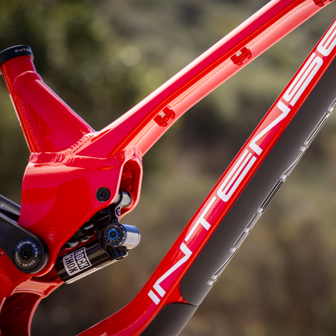 M1 Downhill Mountain Bike external cable routing