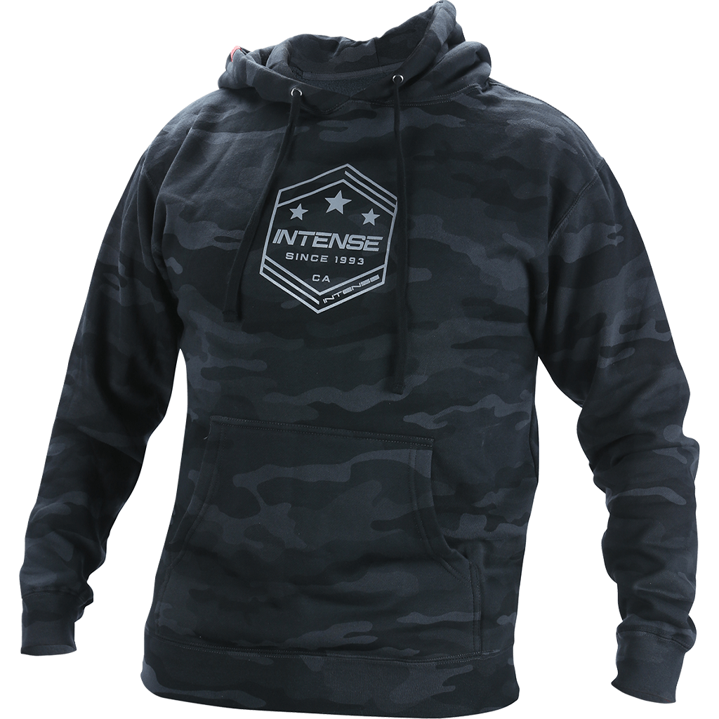 INTENSE Black Camo Pullover Hoodie