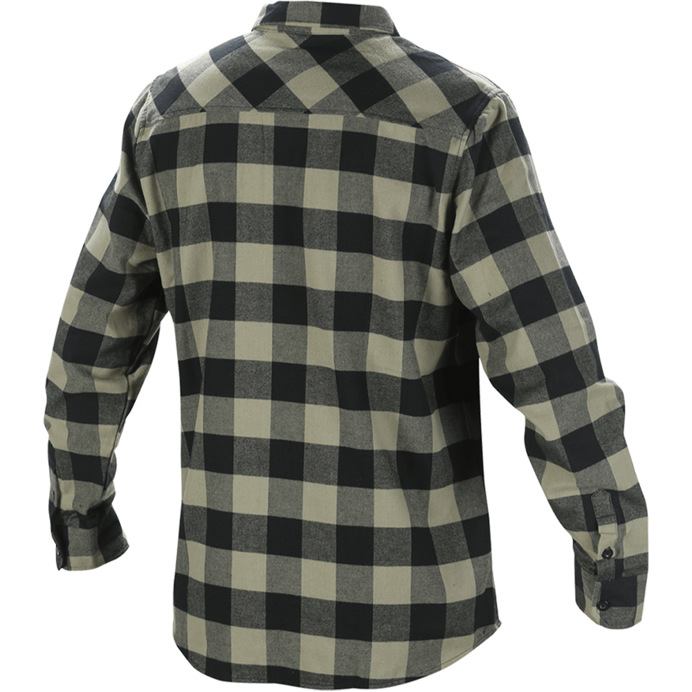 INTENSE 951 Flannel Shirt Olive/Black (1)