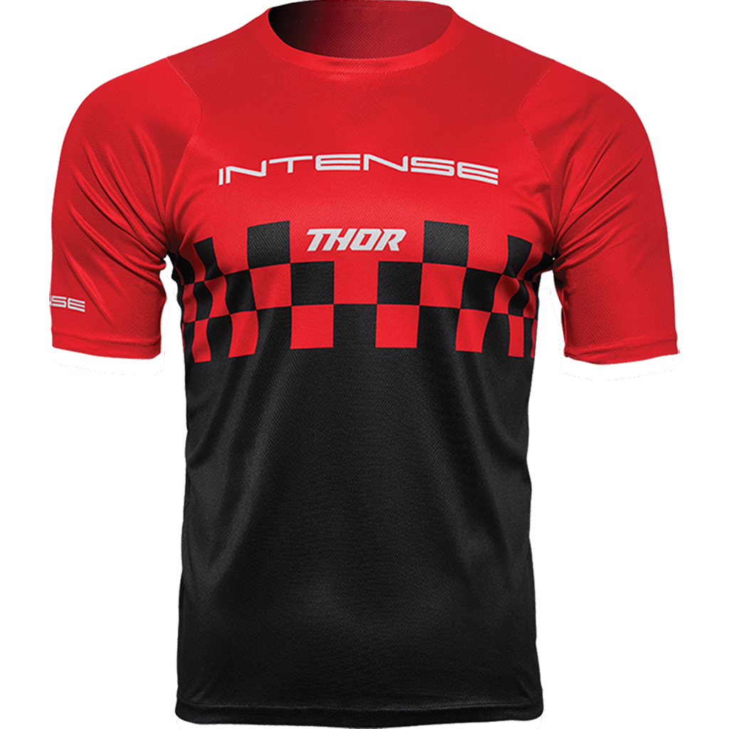 INTENSE x THOR Assist Chex Short Sleeve Red Jersey