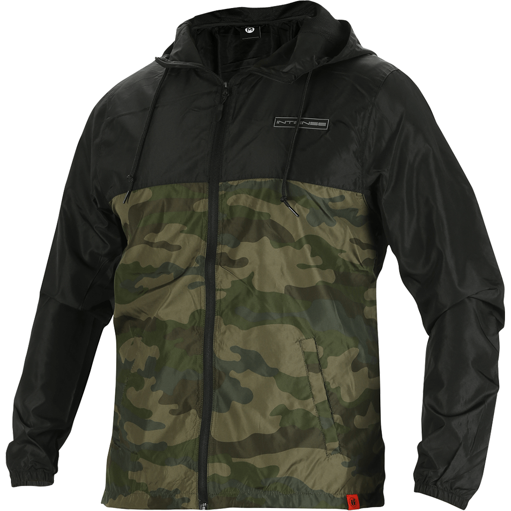 INTENSE Men's Green Camo Windbreaker