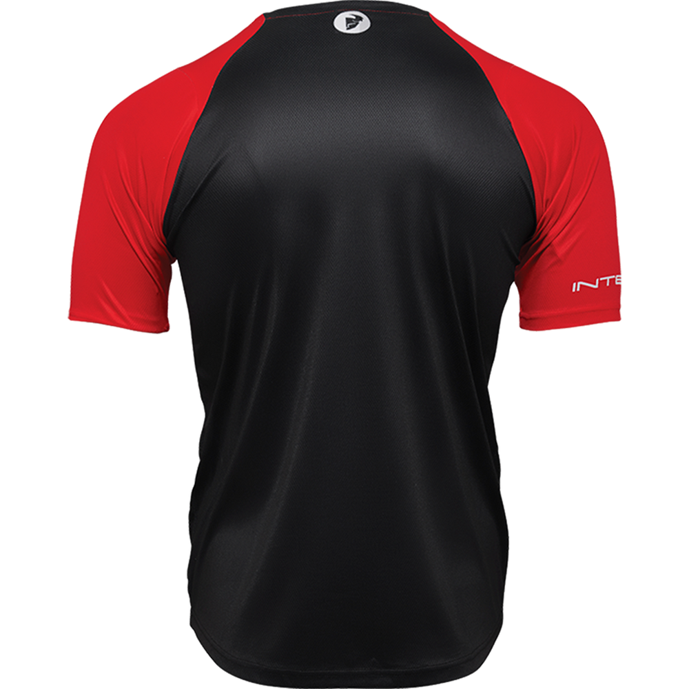 ★TOUT Y EST★ Strain collar block back black burgundy S0209 THOR Assist Chex Short Sleeve Red Jersey | INTENSE CYCLES