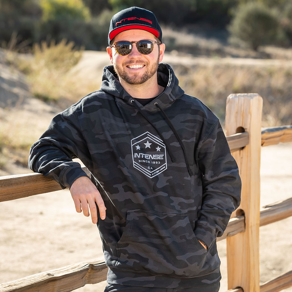 Black camo hoodie mens hotsell