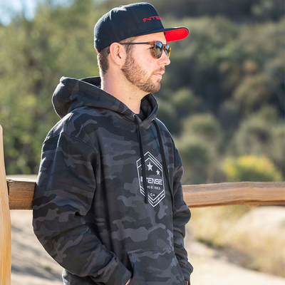 INTENSE Black Camo Pullover Hoodie INTENSE CYCLES INTENSE LLC